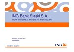 Rekordowy zysk netto ING Banku Śląskiego w wysokości 961 mln zł