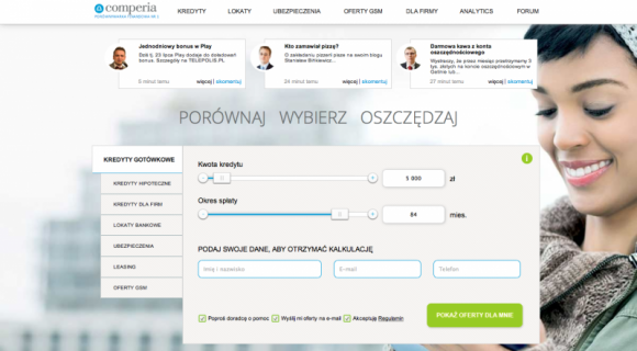 Finanse na żywo w najnowszym projekcie kontentowym Comperia.pl BIZNES, Finanse - Finanse na żywo ? pod taką nazwą jest realizowany najnowszy projekt kontentowy Comperia.pl ? to baza porad, wiadomości i skarbnica wiedzy, która pomoże zaoszczędzić czas i pieniądze każdemu internaucie.