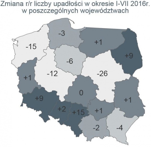 W lipcu wzrosła liczba upadłości firm w Polsce BIZNES, Gospodarka - W lipcu opublikowano informacje o upadłości 73 polskich przedsiębiorstw (wobec 69 w lipcu ub.r.) Od początku roku opublikowano informacje o 435 upadłościach wobec 465 w tym samym okresie ub. roku (-6%).