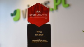Vivus Finance najlepszym pracodawcą roku wg AON Hewitt BIZNES, Finanse - Po raz kolejny Vivus Finance został nagrodzony za praktyki w obszarze HR. Tym razem firma otrzymała tytuł ?Best Employer 2017 in Poland? przyznawany przez AON Hewitt, światowego lidera w zakresie doradztwa i rozwiązań outsourcingowych w obszarze zarządzania kapitałem ludzkim.