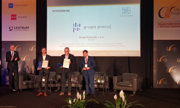 Digital Finance Award w Warszawie dla Atlas i Grupy Pracuj BIZNES, Gospodarka - Nagrody Digital Finance Award, honorujące firmy implementujące technologiczne rozwiązania w proces zarządczy, otrzymały Atlas Sp. z o.o. oraz Grupa Pracuj Sp. z o.o. Wyróżnienia wręczono 2 października 2018 roku, podczas gali Kongresu Dyrektorów Finansowych.