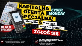Black Friday w płatnościach. Terminal od eService za darmo przez trzy miesiące BIZNES, Finanse - Przedsiębiorca, który między 29 listopada a 2 grudnia 2019 r., zamówi terminal płatniczy w promocyjnej ofercie ?Black Friday & Cyber Monday w eService?, otrzyma specjalną zniżkę na wynajem terminala. Przez pierwsze 4 miesiące umowy zapłaci równowartość jednej opłaty miesięcznej.