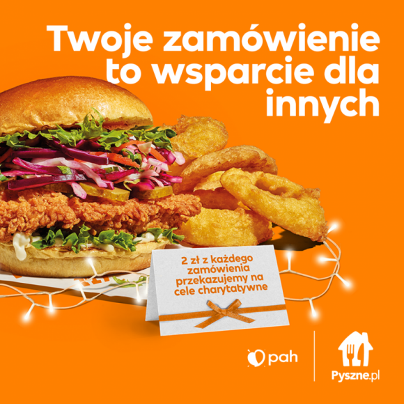 Ty zamawiasz, wspólnie wspieramy BIZNES, Gospodarka - Pyszne.pl, czołowy serwis do zamawiania jedzenia online w Polsce i Polska Akcja Humanitarna ruszają z zimową akcją mającą na celu niesienie pomocy i zapewnienie posiłków najbardziej potrzebującym.