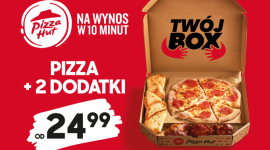 Ruszyła kampania Pizza Hut wspierająca promocję nowej oferty ?Twój Box? Media i PR, BIZNES - Ruszyła kampania Pizza Hut wspierająca sprzedaż nowej oferty, ?Twój Box?, w ramach której klienci zamówią swoją ulubioną pizzę wraz z dwoma dodatkami w specjalnej cenie.