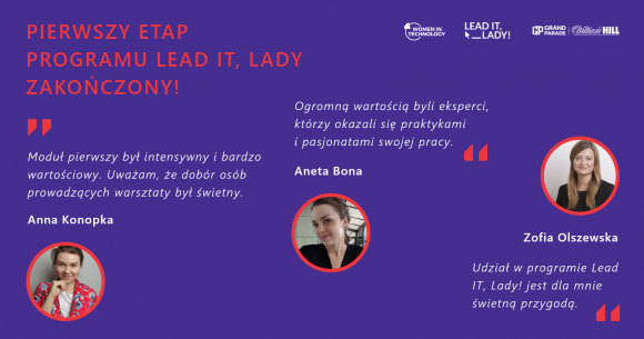 Liderki w IT. Pierwszy etap programu Lead IT, Lady zakończony IT i technologie, BIZNES - Pierwszy etap programu Lead IT, Lady zakończony.