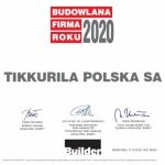 Tikkurila z tytułem ?Budowlanej Firmy Roku 2020?